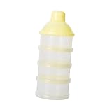 Abaodam 4 Lagiger Tragbarer Milchpulverdispenser Für Babys Abnehmbarer Nahrungsbehälter Für Unterwegs Stapelbarer Snackbehälter Nicht Auslaufend