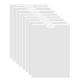 HLIWS Selbstklebetasche,8 Stück Transparent Kartenhülle,Etikettenhalter Selbstklebend,zum Schutz Ihrer Karten oder Fotos(Innere Größe:14.8 * 21cm)