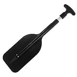 Happyyami Paddelwelle Boot zubehör aufblasbares Boot Paddel für Ruderboote Kanu-Paddel Sportboot Paddel Kajakausrüstung für Flussrohrpaddel Kajakzubehör Aluminiumlegierung Black