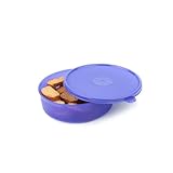 SIGNORA WARE New Classic Rund Container Sommer Drops Schüssel mit Hängedeckel 550 ml auslaufsicher Hitparade Frischedrops Frischhaltedose lila violett 550ml