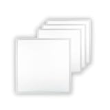 ENOVALITE 4x LED Panel 62x62 cm - 36W 4000K Neutralweiß 3600lm flimmerfrei - flache Einbauleuchte für Rasterdecke - LED Deckenleuchte Rasterleuchte Paneele - mit 230V Marken-Netzteil - 620x620x0,9mm