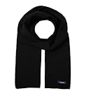 JACK & JONES Herren Schal JJDNA KNIT SCARF NOOS, Einfarbig, Gr. One size, Schwarz (Black Black)