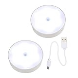 Housoutil 2St Deckenleuchte Deckenbeleuchtung LED-Nachtlicht unter Gegenlicht Leuchten Decken led sensor light led sensorleuchte safety light LED-Nachtlampe Kleiderschrank Nachtlicht Abs