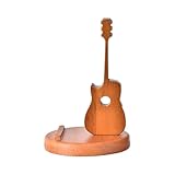 Uonguon Guitar Phone Holder, Wooden Smartphone Stand, Creative Phone Mount Ornament, Desk Phone Stand Holder, Instrument Phone Support, Wooden Phone Mount for Home, School and Offices