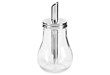 APS 40494 Zuckerdosierer, Ø 8 cm, Höhe 15 cm, 250 ml, Behälter aus Glas, Schraubdeckel aus Edelstahl
