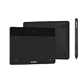 XP-PEN Deco Fun XS Zeichentablett, Größe 10,2 x 7,6 cm, ideal für elektronische Signaturen und Fernunterricht - klassisches Schwarz