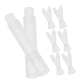 Kisangel 14 Stück Teiliges Transparente Staubfreie Rotierbare Kreidehalter Klemmen für Tafelkreide Stabiler Schutzclip für Lehrer Schüler und Klassenzimmergebrauch