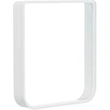 TRIXIE 4-Wege Freilauftür mit Tunnel - Tunnelstück für 24 x 28 cm - Weiß