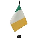 AZ FLAG - Tischflagge Irland - 15x10 cm - Irische Tischfahne 10 x 15 Cm - Flaggen