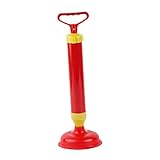 HOMSFOU 2St Toilette entstopfen kloreiniger toilet cleaner Abflussentstopfer drainagepumpe Toilettenpömpel kunststoffreiniger Kolben engstes Werkzeug Toiletten-Saugstäbe Gummi rot