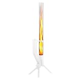 GARDENFLARE Feuerrohr Glasrohr - Glas Ersatzteil für Deine Klassik Feuersäule, Pelletfackel - Glaszylinder ohne Boden - feuerfeste Glasröhre für Terrassenstrahler, Heizpilz (100 cm)