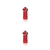 Allayu 2 Satz von Schlüsselanhänger Pillendose Aluminiumlegierung Versiegelung Wasserdichter Tablet Container Outdoor Box Pillbox Dispenser
