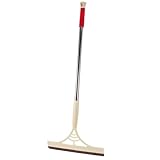 Angoily Bodenabzieher mit Verstellbarem Teleskopstiel Glas und Fliesenreiniger Multifunktionaler Fensterabzieher für Dusche und Bad Streifenfreie Reinigung Platzsparend und Leicht