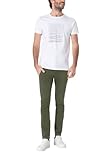 Timezone Herren Chino Hose SLIM JANNOTZ - Slim Fit - Braun Grau Grün Baumwolle, Größe:38W / 34L, Farbe:Green Minimal 4717