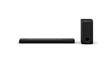 LG DS77TY 3.1.3 Dolby Atmos Soundbar (400W) mit kabellosem Subwoofer (eARC, HDMI, Optisch, Bluetooth) [2024], Schwarz