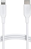 Amazon Basics USB-2.0 Typ-C auf Lightning-Kabel (MFi-zertifiziert), 0.9 m, Weiß