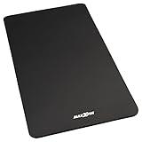 MAXXIVA Gymnastikmatte Yogamatte Schwarz Fitnessmatte 190x102x1,5 cm Schadstofffrei extrabreit inklusive Tragegurt