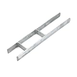 SunnyDeals H-Pfostenanker feuerverzinkt als Pfostenträger| H-Anker 91 x 600 mm |schwerer Betonanker für 9 x 9 cm Pfosten | haltbare Einschlaghülse