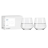 RITZENHOFF 6111016 Wasserglas-Set 400 ml, 2er Set – Lichtweiss – stillvolle Wassergläser als Set – Made in Germany