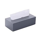 WZYYCV Taschentücher Box Taschentuchbox-Abdeckung, rechteckig, Gesichtsbox, Abnehmbarer Taschentuchhalter, Ständer, grau, Taschentuchbox-Abdeckung, Halter für Zuhause Rollenpapier
