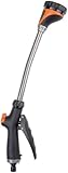 BLACK+DECKER Blumenampel - Gießstab - Pflanzensprühgerät Langer Griff - 9 Ständer - 50 cm - Schwarz/Orange