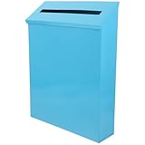 Operitacx Vintage Briefkasten aus Eisen Wandbriefkasten Retro Stil Wetterfester Metallbriefkasten mit Wandmontage für Haus und Gartendekoration