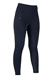 HKM Kinder Cosy II Style Silikon-Vollbesatz Reitleggings, Dunkelblau, 146/152