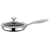 Bratpfanne – große Antihaft-, antihaftbeschichtete Bratpfannen, Titanlegierung mit Deckel, Kochpfanne, Pfannen für Elektroherd, Induktionsherd, Omelett, Ei, Zuhause, Küche, Kochen, Restaurant