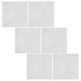 CLISPEED 6 Stück Quadratische Magnetische Luftauslassabdeckungen Weiß Einfache Montage Vielseitige Ventilabdeckungen für Deckenlüftungen Zuhause zur Staub Schmutzschutz