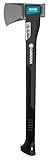 Gardena Spaltaxt 1600 S: Vielseitige Axt für verschiedene Holzarbeiten, Antihaftbeschichtung, Edelstahl-Schlagschutz, Hammerfunktion, 60 cm (8718-48)
