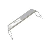 BESPORTBLE 1Stk Grillrost aus Edelstahl im Freien Grills Gestell Holzkohle edelstahlgrill portabler grill schenkgrill picknickgrill Mini-Camping-Grillwerkzeug BBQ-Tool Rostfreier Stahl Silver