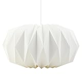 Hwtcjx Papierlampenschirm, Papier Lampenschirm, Origami Design, Nordische Kreativpapier Lampenschirm Deko Papier Laterne Deckenlampen Shade, Moderner Lampen Schirm Rund für Hängelampe
