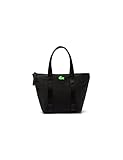 Lacoste Damen Nf3620ya kleine Einkaufstasche, Schwarz/Neongrün, Einheitsgröße