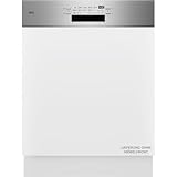 Teilintegrierter AEG 7000 Geschirrspüler 60cm, smarte WiFi Spülmaschine, flexible Körbe & effiziente Reinigung, 44dB, personalisierte Zeitsteuerung, nur 8,4L Wasserverbrauch, Gummi-Spikes, GT7200B1SO