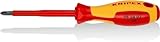 KNIPEX Schraubendreher für Kreuzschlitzschrauben Phillipsisolierender Mehrkomponenten-Griff, VDE-geprüft 212 mm, 98 24 02