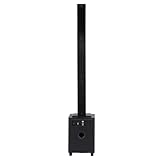 LICAEVEY RGB-Bluetooth-Lautsprecher mit Fernbedienung, Umgebungsbeleuchtung, Bluetooth 5.0, Kabelloser Lautsprecher mit 3D-Sound für Heimkino-Karaoke, Schwarz (EU-Stecker)