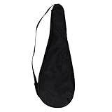 VGEBY Schlägertasche Squash Schlägerhülle Gepolsterte Schlägertragetasche mit Verstellbarem Schultergurt(Schwarz) Sportequipmentbagcase Badminton Sportequipmentbagcase Badminton Und Tenniszubehör