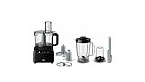 Braun PureEase FP 3132 Küchenmaschine mit 1,2 l Mixer und 2,1 l Schüssel, einfach zu bedienen, schnell und intuitiv, zwei Geschwindigkeiten plus Pulse, kompaktes Design, EasyClick System, Schwarz