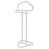 IDIMEX Herrendiener Camilo, stummer Diener mit Kleiderbügel und Hosenbügel, Beige lackiert