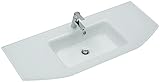 Pelipal Waschtisch aus Glas Quickset 328 in Weiß, 112 cm breit | Glas-Waschtisch