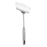 GRIRIW Edelstahl Schaufel Wender Für Fisch Und Pizza Breite Slotted Spatula Robustes Küchenutensil Für Steak Und Grill Hitzebeständig Und Spülmaschinenfest