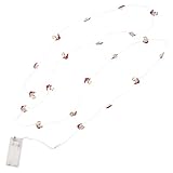 CATIEBYE Schnur Partylichter Batteriebetriebene Wandleuchten Lichterketten solar im Freien Cool drinnen led ligts led-light bürodeko Herbstblattlichter Hochzeit dekorative Lampe Plastik rot