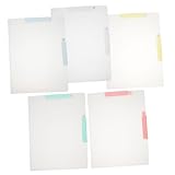 Tofficu 1 Satz Prüfungspapier-organizer Aktendeckel Aus Kunststoff Projektordner Ordner-organizer Ordner Ordner Dokumentenorganisator Aktenordner Aus Kunststoff Taschenmappen Plastik 5st
