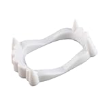 SOUTHJIELING Vampire Zähne Vampire Zahnersatz Glow in Dark Falsche Zähne Gruseliger Falscher Fang Halloween Cosplay Zubehör für Party