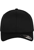 Flexfit Unisex Wooly Combed Baseballkappe, black, S/M