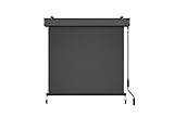 Senkrechtmarkise BASIC Vertikalmarkise Balkonmarkise Sonnenschutz Sichtschutz Außenrollo Rollo mit Handkurbel, witterungsbeständig, 120 x 250 cm, anthrazit, für Balkon, Terrasse, Garten