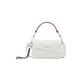 Desigual Bols Deja Vu Phuket Mini, Damen-Umhängetasche Einheitsgröße weiß, kleine bestickte Tasche mit Innentasche mit Reißverschluss, Weiß