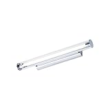 Licht-Erlebnisse LED Wandlampe Chrom warmweiß 3000 K 870 lm 59 cm lang schmal Glas Metall Wandleuchte Wohnzimmer Badezimmer Küche Spiegelleuchte
