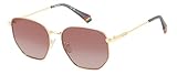Polaroid® Golden Rose Pilot Pilotenbrille Herren Sonnenbrille Leichte Polarisierte Piloten Gläser, Rosé / Rot / Gold