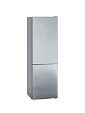 SIEMENS KG36EALCA iQ500 Kühl-Gefrier-Kombination, 186 x 60 cm, 214 L Kühlen & 94 L Gefrieren, lowFrost seltener Abtauen, freshSense für konstante Innentemperatur, superCooling schnellere Kühlung